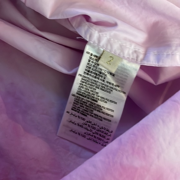 Vintage pink and white lace trimmed blouse size medium - Picture 13 of 15